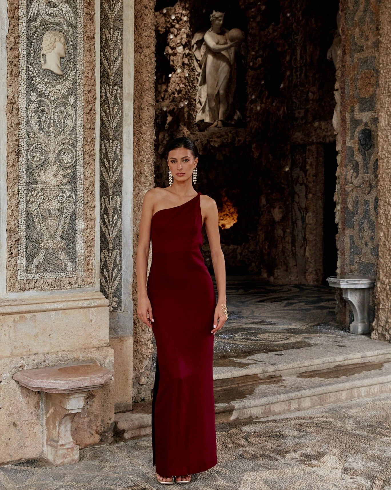 Vestido Campania Burdeos 7 Vestido Campania Burdeos - Imagen 5