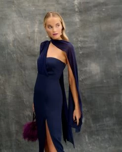 Vestido Lyra Azul Marino