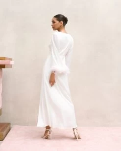 Vestido Marabú Blanco 19 Vestido Marabú Blanco -Lady Pipa 2023 01 13 1459