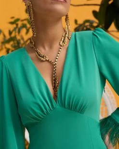 Vestido Marabú Verde -Lady Pipa 2023 01 13 3648