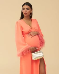 Vestido Marabú Coral 17 Vestido Marabú Coral -Lady Pipa 2023 05 29 0996