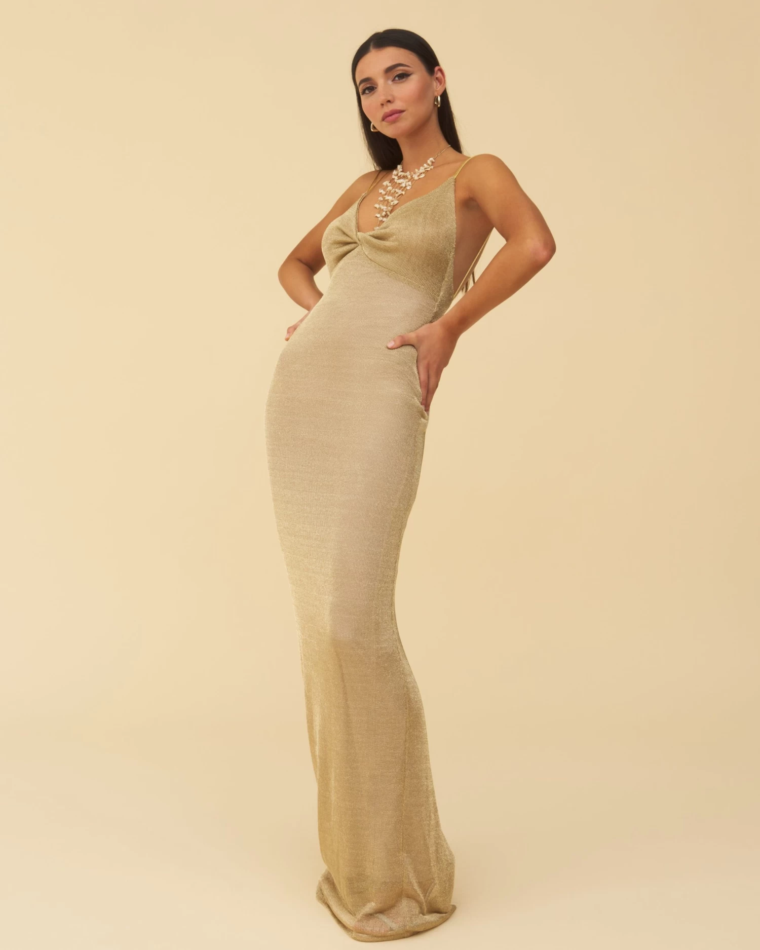 Vestido Afrodita Dorado 11 Vestido Afrodita Dorado - Imagen 9