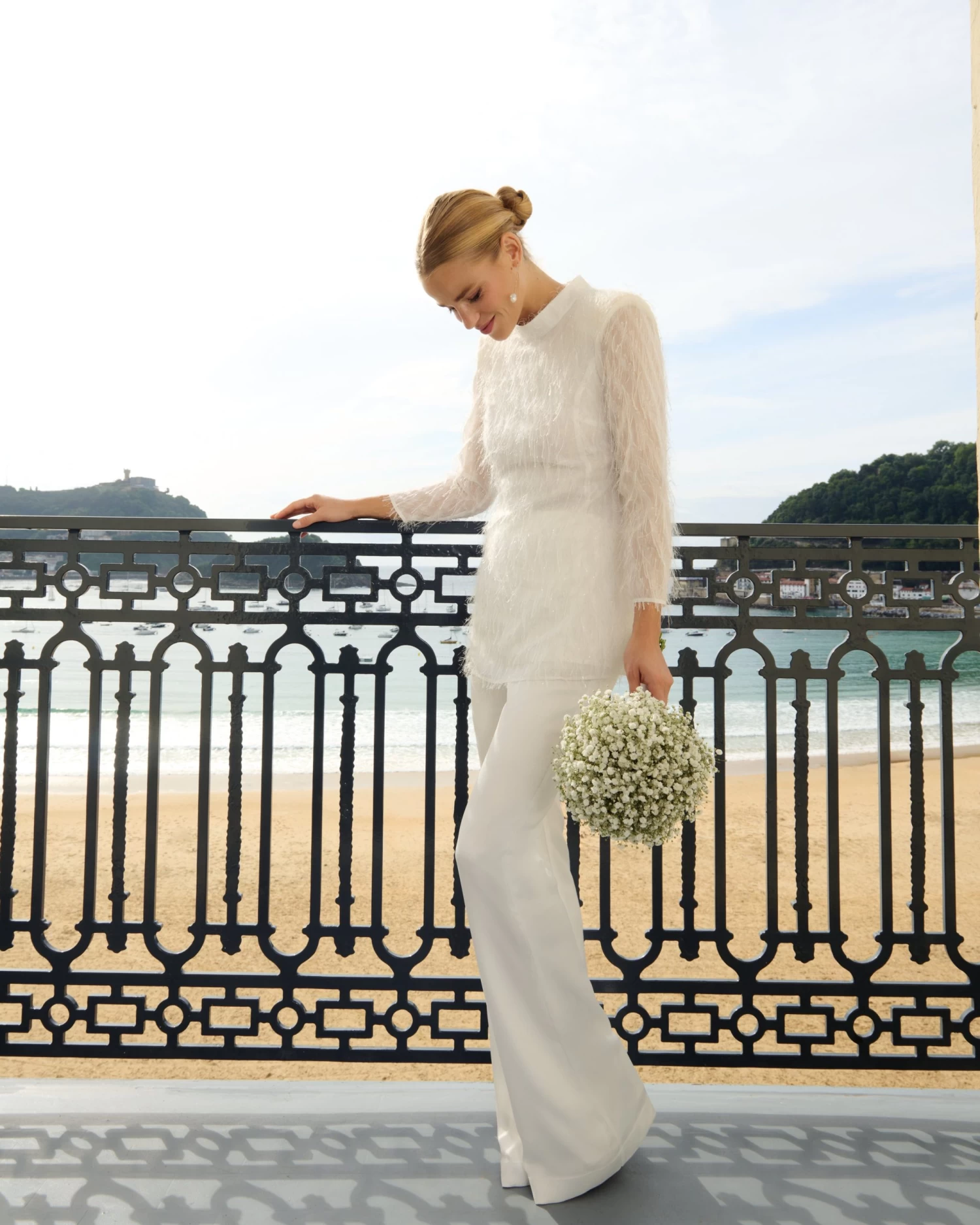 Pantalón Violeta Blanco 3 Pantalón Violeta Blanco