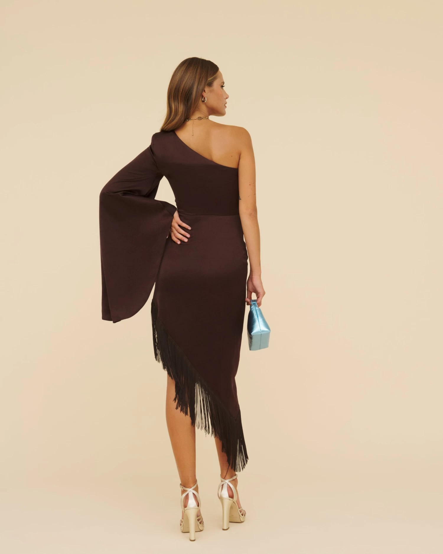 Vestido Ébano Marrón 11 Vestido Ébano Marrón - Imagen 9