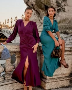 Vestido Antonieta Berenjena -Lady Pipa DSC9233