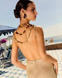 Vestido Genovia Dorado -Lady Pipa LADYPIPASOLEIL2684