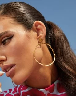 Pendientes Rocío Dorado De Malababa