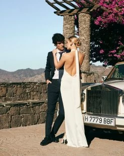 Vestido Carmina Marfil 19 Vestido Carmina Marfil -Lady Pipa LOOK2 520