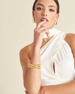 Pulsera Triple Dorado 8 Pulsera Triple Dorado -Lady Pipa LOOK3 433