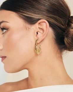 Pendientes Semiaro Irregular Dorado -Lady Pipa LOOK4 17