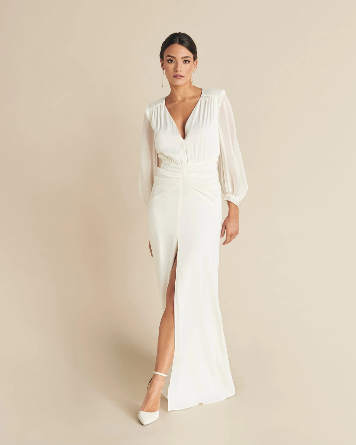 Vestido Idina Marfil 9 Vestido Idina Marfil - Imagen 7