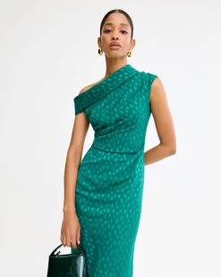 Vestido Margot Verde Botella -Lady Pipa MARGUERITE MIDI 0616