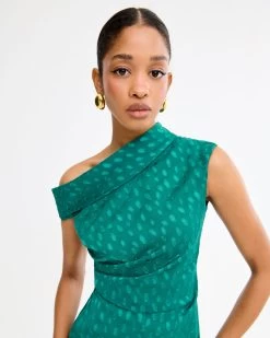 Vestido Margot Verde Botella -Lady Pipa MARGUERITE MIDI 0628