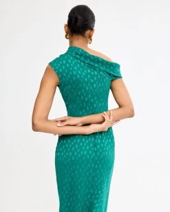 Vestido Margot Verde Botella -Lady Pipa MARGUERITE MIDI 0673