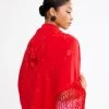 Mantón De Manila Rojo -Lady Pipa SINTRA LISO 2533