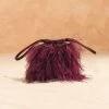 Bolso Bruna Plumas Cereza