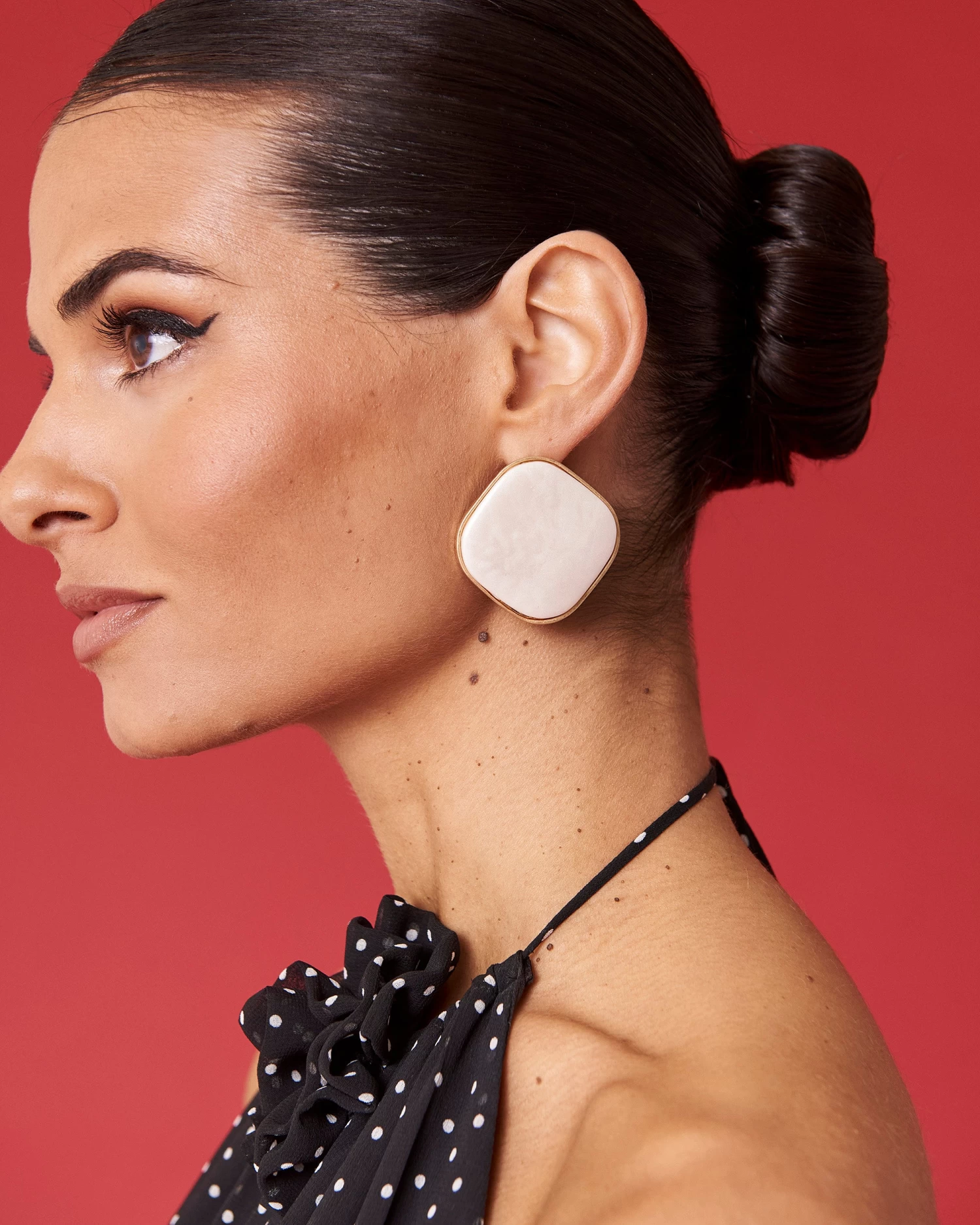 Pendientes Rombo Blanco 4 Pendientes Rombo Blanco - Imagen 2