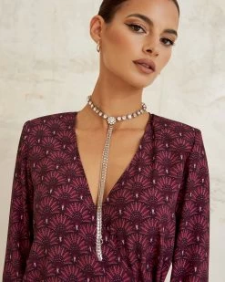 Collar Aista Plateado De Sita Nevado