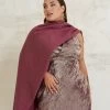 Chal De Mohair Ciruela 1 Chal De Mohair Ciruela -Lady Pipa WEB LOOK10 1229