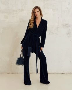 Bolso Bruna Plumas Azul Marino -Lady Pipa WEB LOOK16 1732