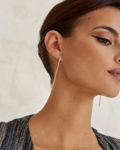 Pendientes Zyrcon Dorado De Malababa