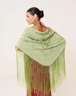 Mantón De Manila Celadón -Lady Pipa WEB LOOK8 827