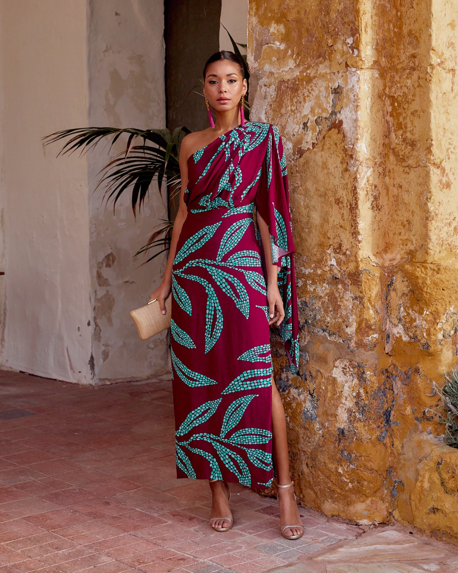 Vestido Deia Bogotá Berenjena 4 Vestido Deia Bogotá Berenjena - Imagen 2