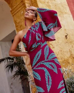 Vestido Deia Bogotá Berenjena