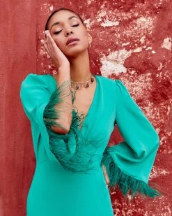 Vestido Marabú Verde -Lady Pipa ladypipa cali SS23 12469