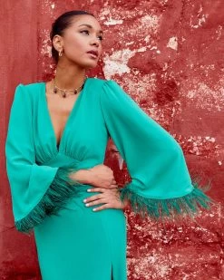 Vestido Marabú Verde -Lady Pipa ladypipa cali SS23 12486